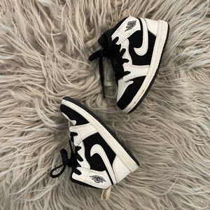 Nike Black and White High-Top Sneakers